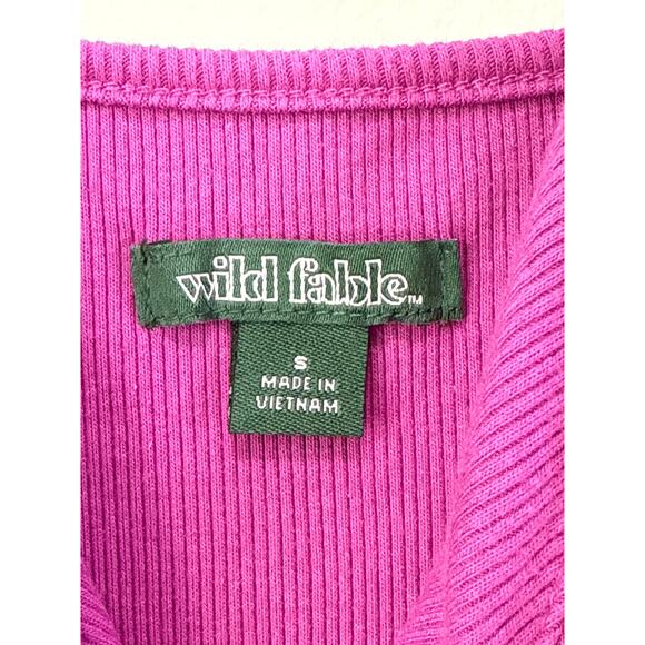 Y2K Milkmaid Babydoll Pink Ribbed Knit Skater Dress Size S Sleeveless Bodycon - Picture 8 of 10